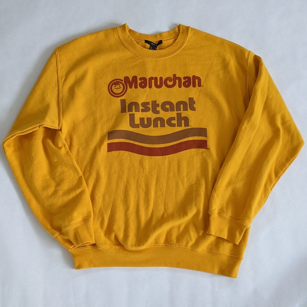 Maruchan Instant Lunch Yellow Gold Sweatshirt Medium Sized
